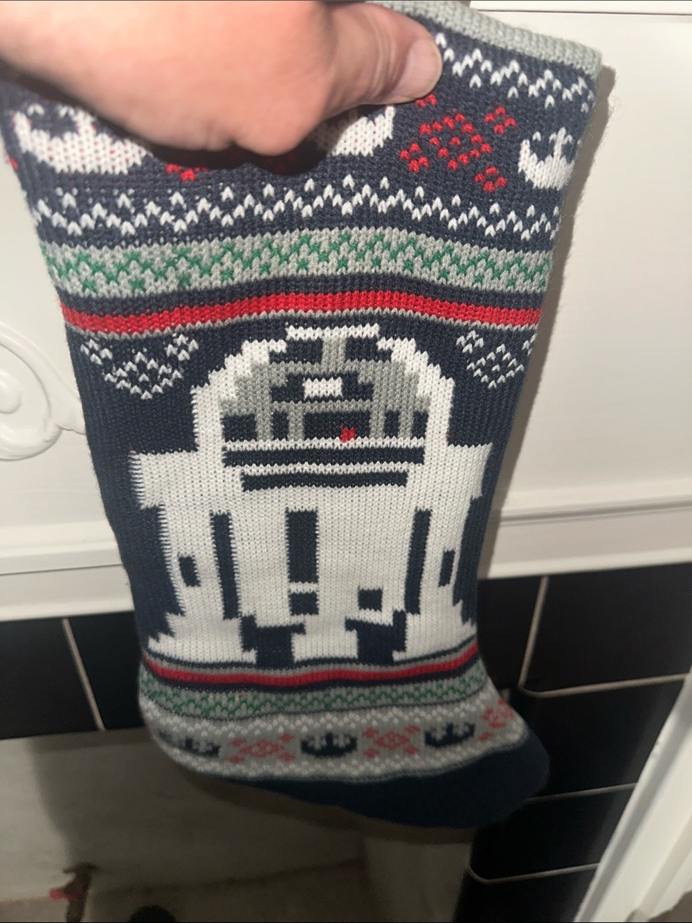 Disney Star Wars R2-D2 Knit Holiday Christmas Stocking